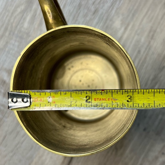 vintage brass Aztec calendar mug - Picture 10 of 11